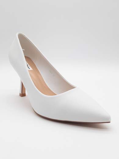White Bridal Pumps with 8 cm Heel