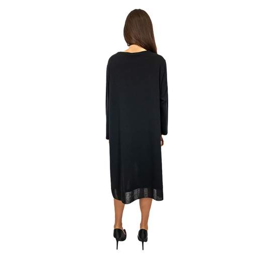 STRABELLO Abito Donna Curvy Lungo Invernale Manica Lunga Taglie Forti
