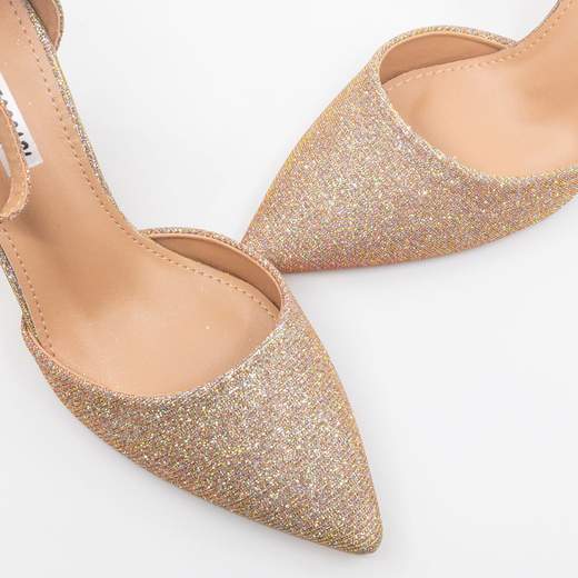 Décolleté bronzo glitterate con tacco largo Chiara Foscari