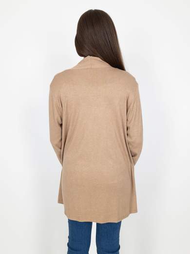 Cardigan Donna Lungo Curvy Senza Bottoni