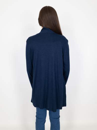 Cardigan Donna Lungo Curvy Senza Bottoni