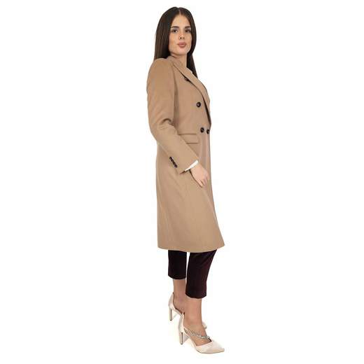 Cappotto Cashmere Donna Elegante Invernale Doppiopetto