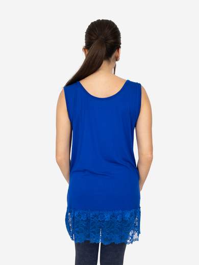 Canotta Lunga Curvy con Pizzo per Donna – Morbida e Comoda