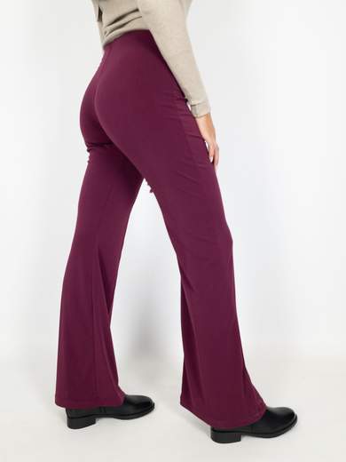 Pantaloni Con Elastico In Vita Donna Elasticizzati A Zampa