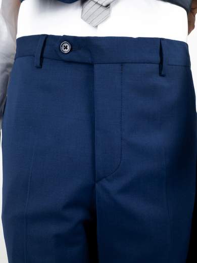 Men's Three-Piece Light Blue Cool Wool Suit ELE10139-D4