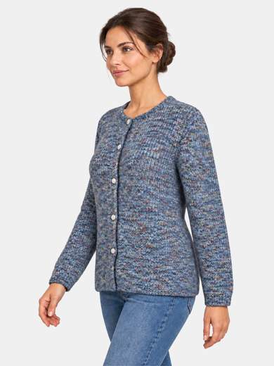 Women's Soft Wool Blend Cardigan with Buttons