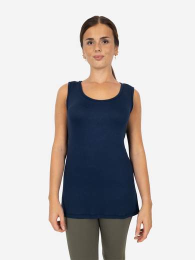 Canotta Donna Curvy Oversize a Spalla Larga in Viscosa Elasticizzata