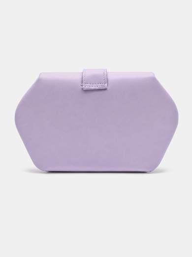 Elegant Lilac Ceremony Clutch Bag with Jewel Buckle