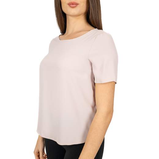RINASCIMENTO Blusa Elegante Manica Corta tessuto Satin di Rinascimento