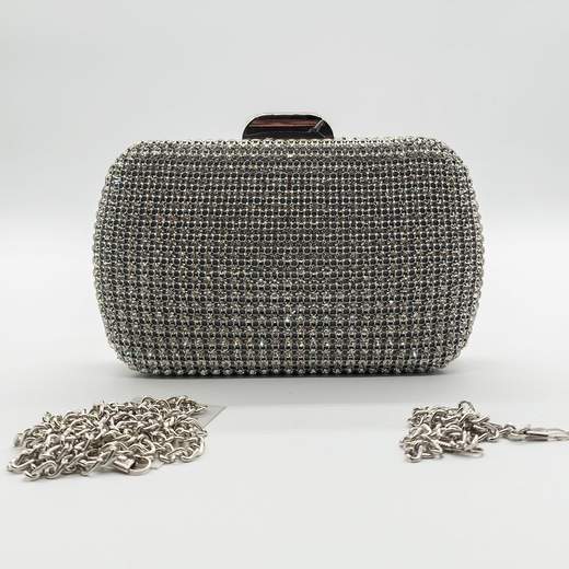 MICHELLE MOON Pochette da Cerimonia Argento con Strass V6067-ARGENTO