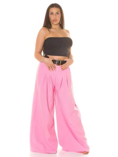 KOUCLA Pantaloni Koucla a Vita Alta con Gamba Larga e Cintura 0000H6321