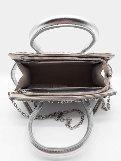 Borsa Elegante Argento Strass p-6013-argento