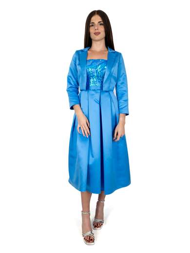 ALLURE Abito Longuette Cerimonia Elegante Per La Mamma Sposa O Sposo