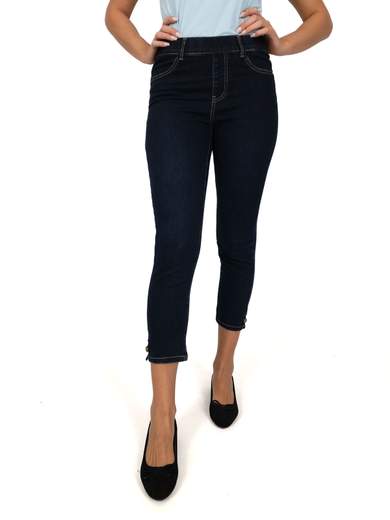 Emanuela Costa Jeans Con Elastico In Vita Donna Elasticizzati Capri Slim Fit