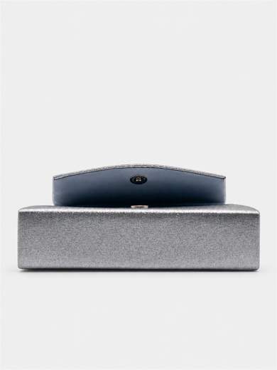 Grey Glitter Evening Clutch Bag HL3569-GRIGIO