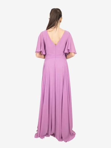 Bianca Brandi Curvy Abito Cerimonia Curvy con Maniche Ampie e Scollo a V 29408M