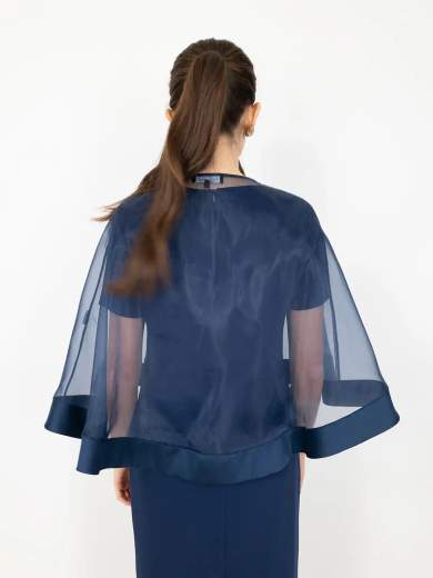 Peg Moda Coprispalle da cerimonia in organza Made in Italy 222-CAPPA