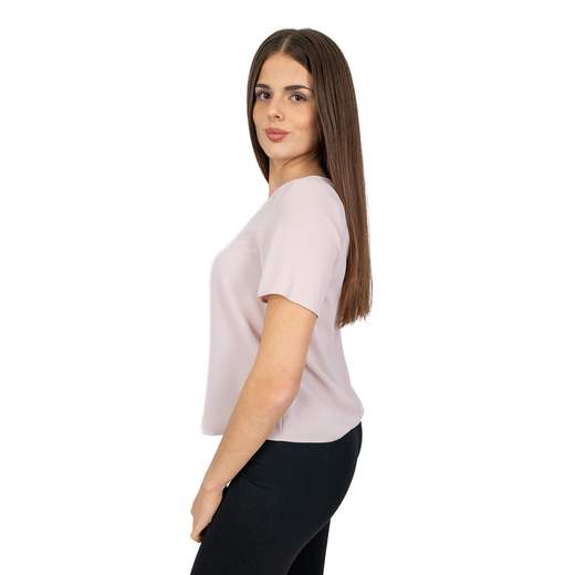 RINASCIMENTO Blusa Elegante Manica Corta tessuto Satin di Rinascimento