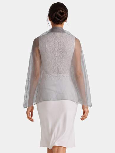 Stola da Cerimonia in Tulle con Fili Glitterati