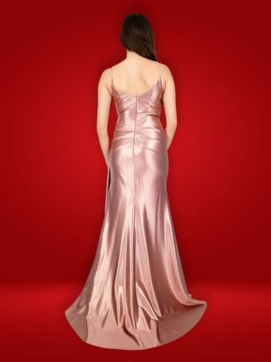 Vestito Cerimonia Elegante Lungo Da Testimone Sposa Con Spacco