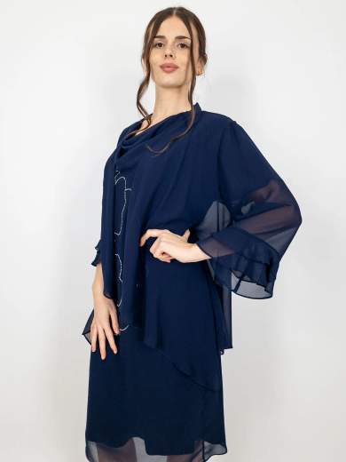 Bianca Brandi Curvy Abito corto da cerimonia curvy con spolverino elegante 29439M