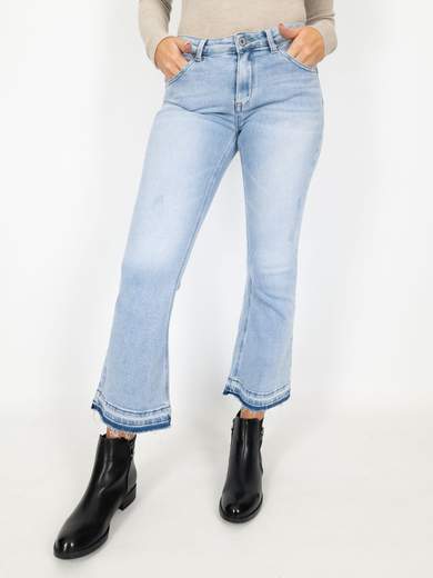 Ormi Jeans Jeans Cropped Flare Donna Zampa Elasticizzati Slim Fit