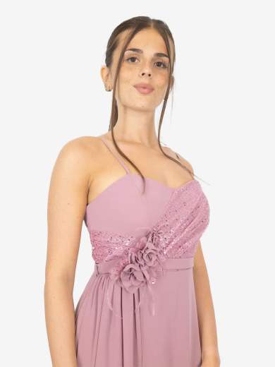 Tuta Elegante da Cerimonia con Pantalone e Gonna in Chiffon