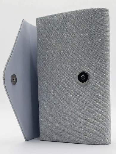 Pochette da Cerimonia Argento con Catenella