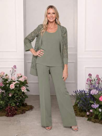 Bianca Brandi Completo Tailleur Tre Pezzi Cerimonia con Spolverino Ricamato per Mamma dello Sposo o Sposa 29673