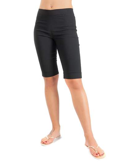 Bermuda Donna Eleganti con Elastico in Vita