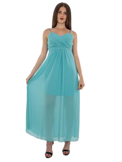 KITANA Abito Da Cerimonia Stile Impero Lungo Donna Elegante Curvy