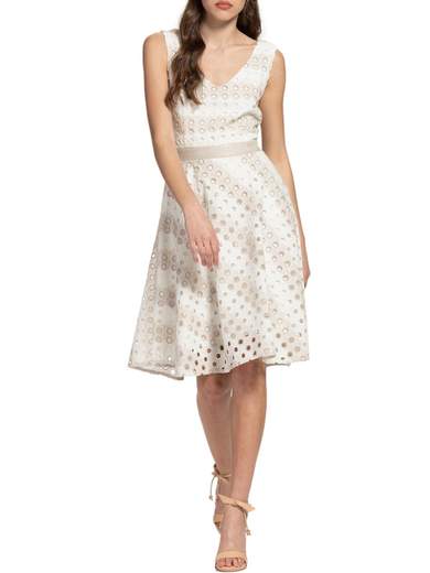 RINASCIMENTO Vestito Elegante Estivo Donna Corto Di Rinascimento Svasato