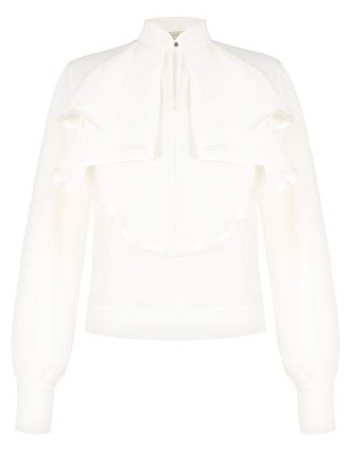 RINASCIMENTO Blusa Elegante Per Cerimonia Donna Manica Lunga Collo Jabot