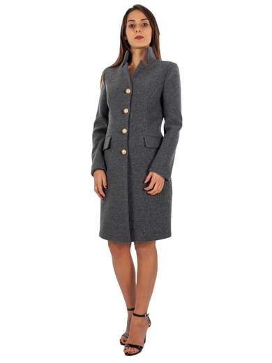 RINASCIMENTO Cappotto Donna Elegante Invernale Classico Svasato Con Bottoni