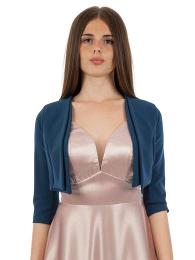 RINASCIMENTO Coprispalle Elegante Cerimonia In Crepe Bolerino Corto Donna