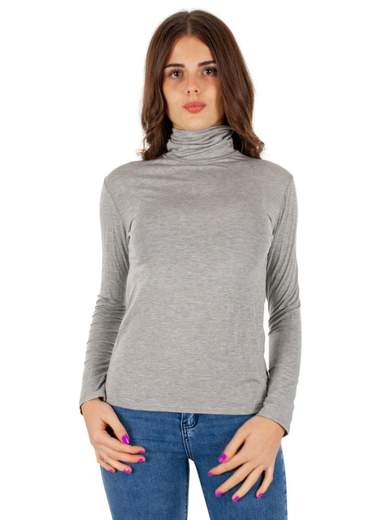 Dolcevita Donna Sottogiacca In Viscosa Aderente Maniche Lunghe