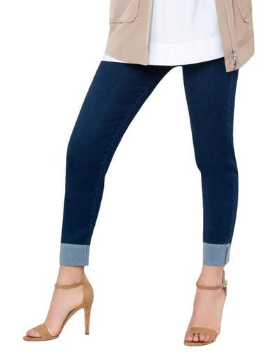 Emanuela Costa Jeans capri fondo con strass EC6226