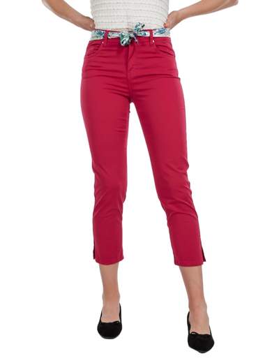 Pantaloni Capri Donna Estivo Leggeri Cotone Slim Fit