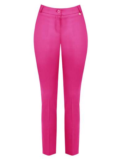 RINASCIMENTO Pantaloni Donna Crop Eleganti A Sigaretta Leggeri Cotone