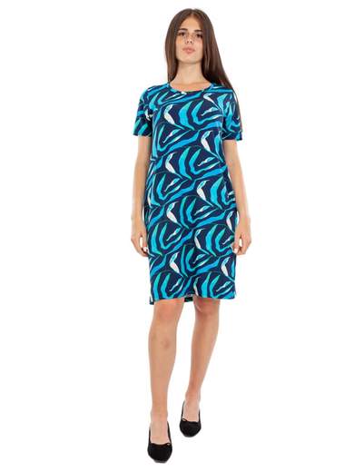 PERLARARA Abito Donna Curvy Estivo Taglie Forti Da Giorno Al Ginocchio