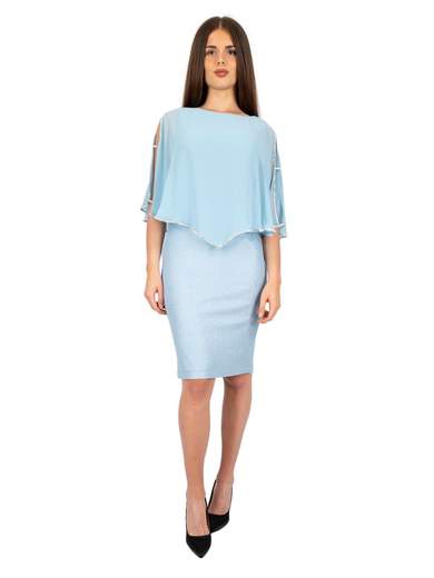 FRANK LYMAN Abito Cerimonia Donna Corto A Tubino Con Mantella Da Signora