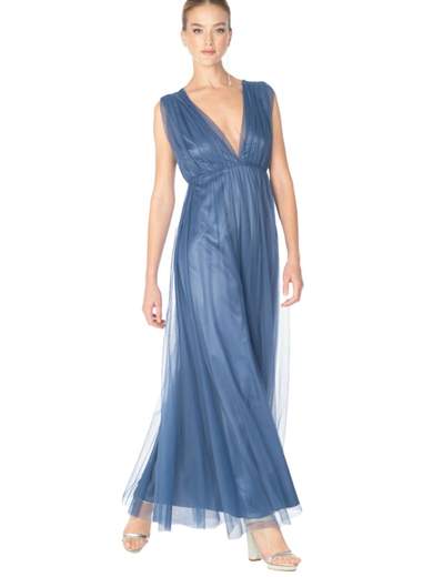 SISTE'S Abito Da Cerimonia Stile Impero Lungo Donna Elegante In Tulle