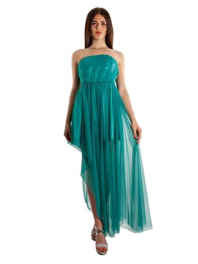 SISTE'S Abito Lungo Cerimonia Donna Stile Impero Elegante In Tulle