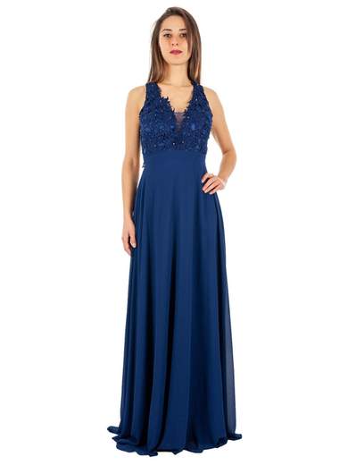 STRABELLO CERIMONIA Abito Lungo Cerimonia Donna Elegante A Impero Per Damigelle