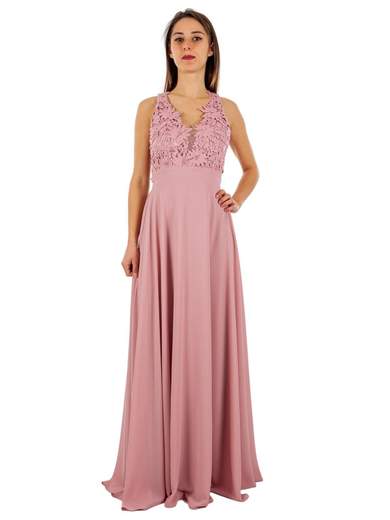 STRABELLO CERIMONIA Abito Lungo Cerimonia Donna Elegante A Impero Per Damigelle