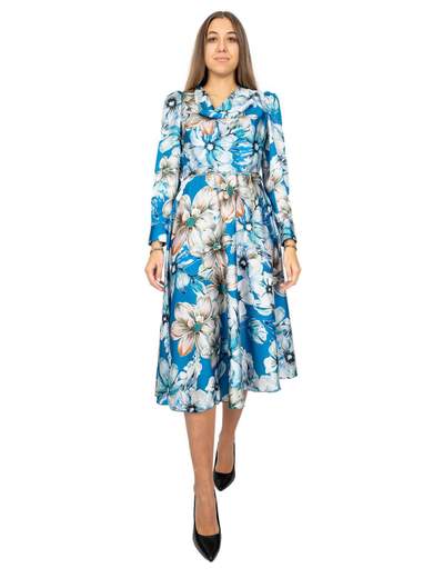 RINASCIMENTO Abito Midi Elegante Di Rinascimento A Maniche Lunghe Svasato