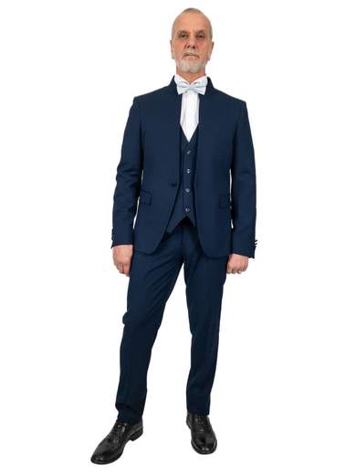 MARCEL MOREL Abito Uomo Elegante Giovanile Collo Coreana Completo Slim Fit Drop 8