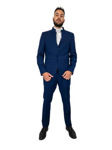 MARCEL MOREL Abito Uomo Elegante Giovanile Collo Coreana Completo Slim Fit Drop 8