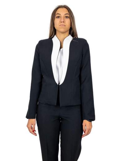 RINASCIMENTO Blazer Donna Giacca Elegante Corto Di Rinascimento Tessuto Tecnico