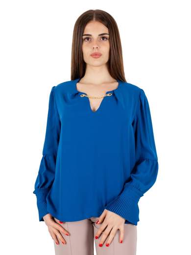 KITANA Blusa Elegante Taglie Forti Donna Manica Lunga Curvy